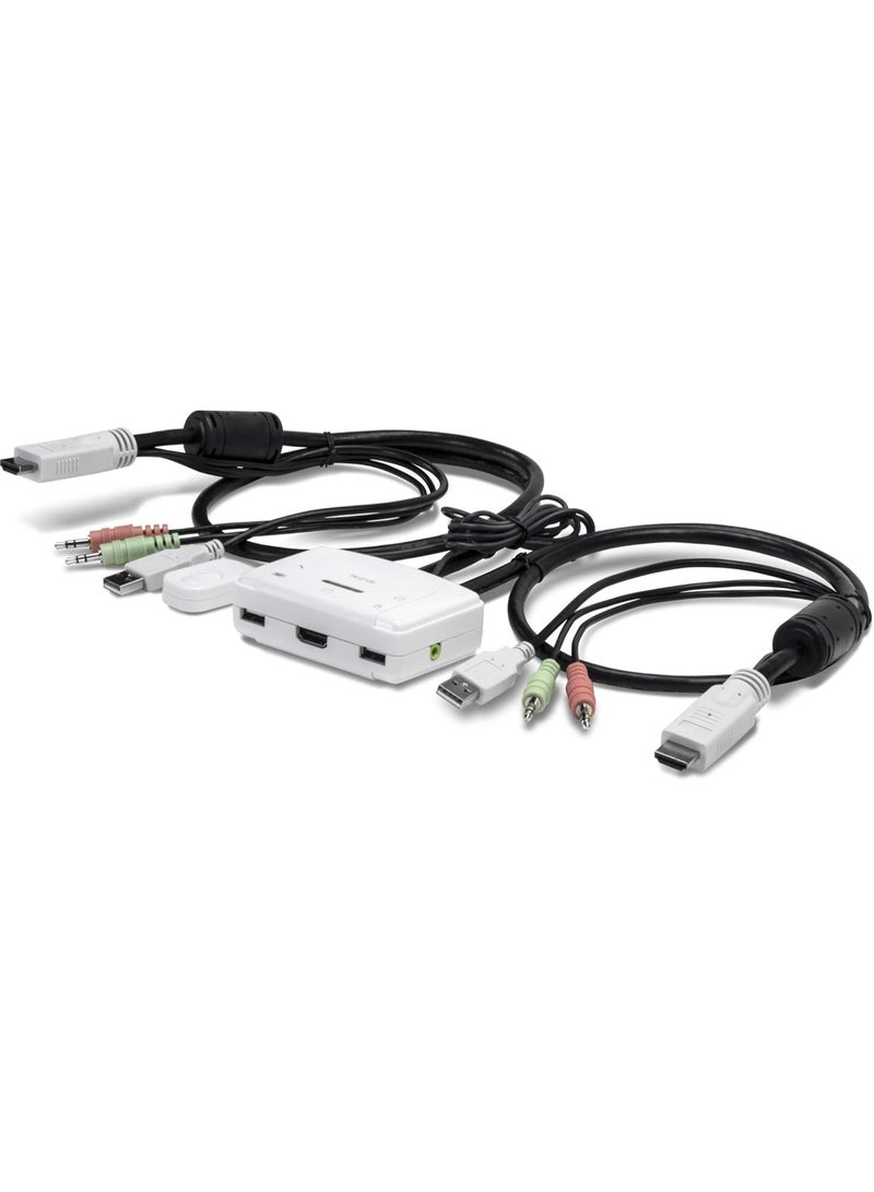 TRENDnet TK-215i 2-Port HDMI KVM Switch, Control 2 Computers via a Single Control Panel, Full HD 1080p, HDMI and 3.5 mm Analogue Audio - Image 5